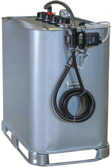 Cuve de stockage gasoil ou GNR avec pompe 12 volt - 700 litres 