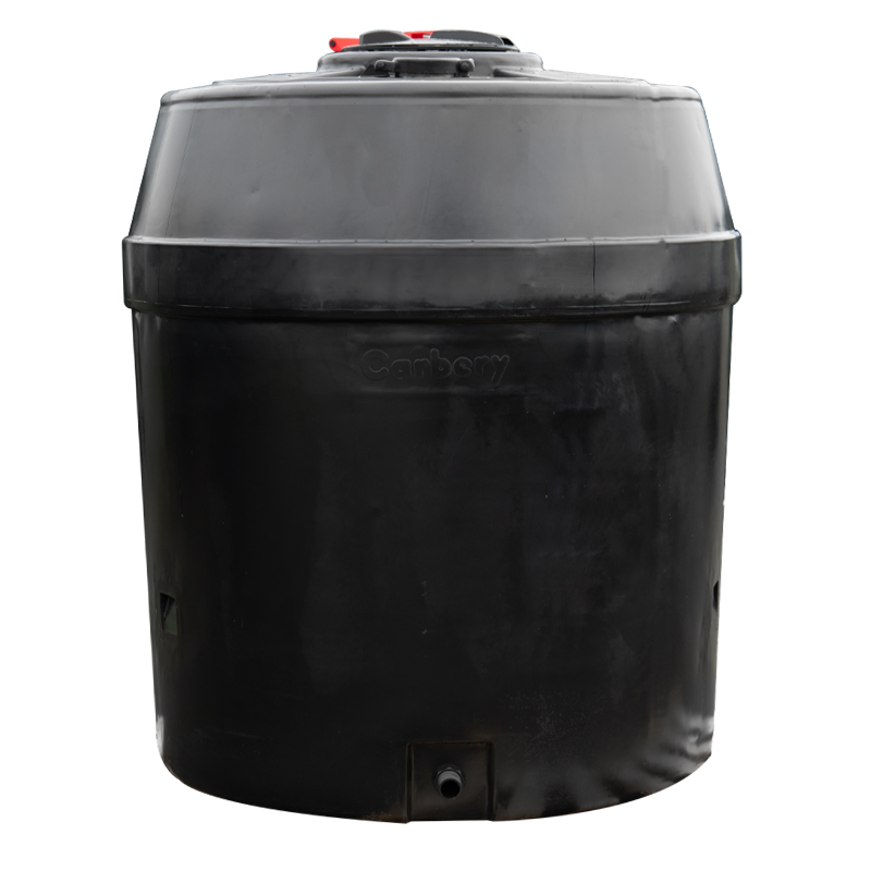 Cuve à eau 3000 litres - Aérienne hors sol - Cylindre noir 