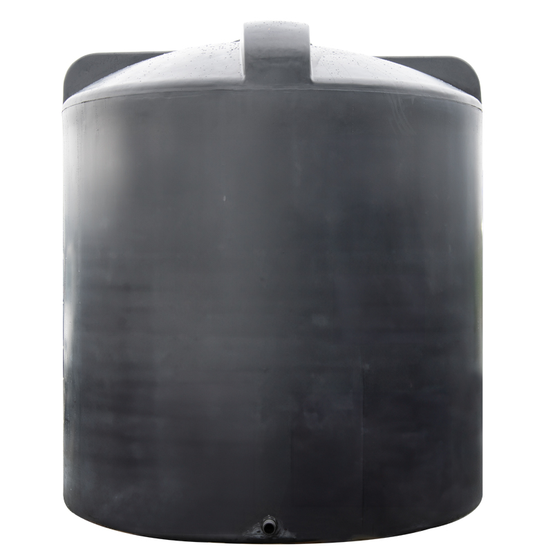 Cuve à eau 9000 litres - Aérienne hors sol - Cylindre noir 