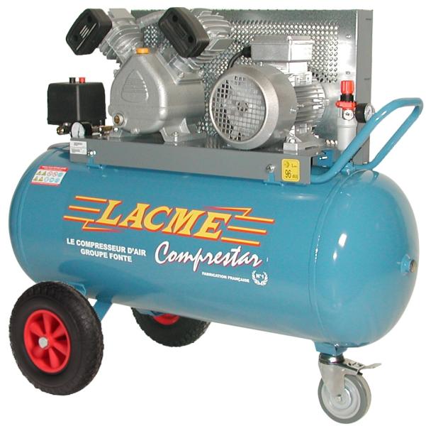 Compresseur 100 litres Lacmé : COMPRESTAR 17V100T