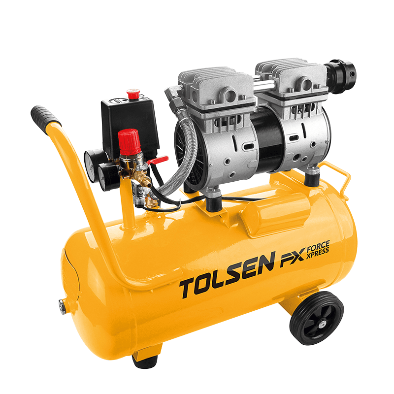 Compresseur d'air 24 litres - Tolsen - Sans huile 
