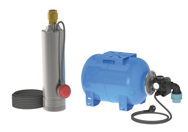 Kit pompe eau de pluie avec surpresseur - KPM50H MPSM304 EP