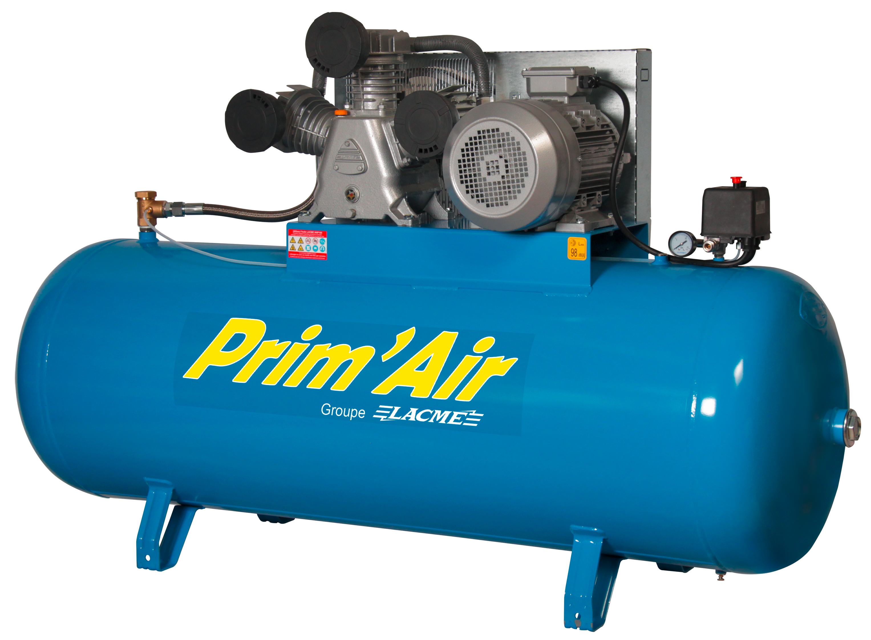 Compresseur d'air comprimé 500 litres, le plus vendu dans la série Prim'air Lacmé et la livraison est offerte sur site 